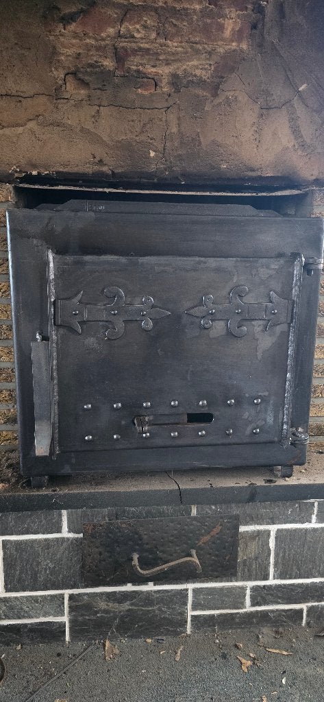 Klassieke gietijzeren houtkachel, Encastré, Enlèvement, Utilisé, Bois