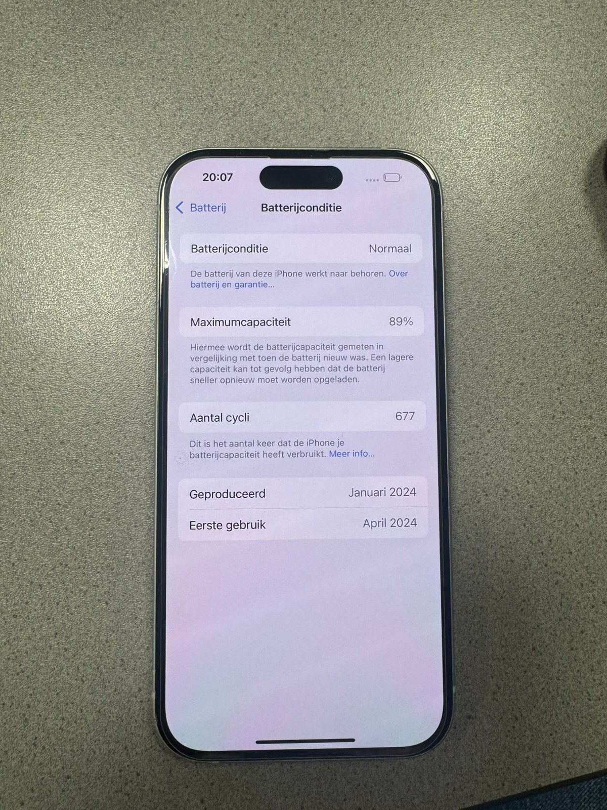 Iphone 15 128GB Batterij 89%, Telecommunicatie, Mobiele telefoons | Apple iPhone, Ophalen of Verzenden, Zo goed als nieuw, IPhone 15