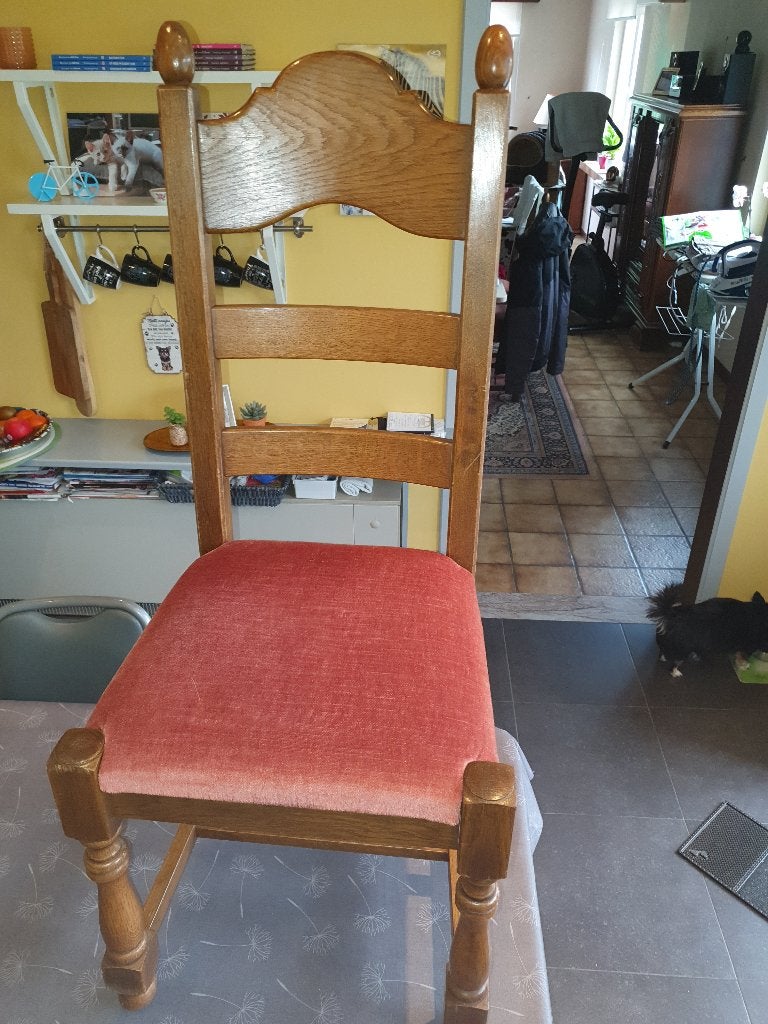 Houten stoelen, Maison & Meubles, Chaises, Enlèvement, Bois, Landelijk, Brun