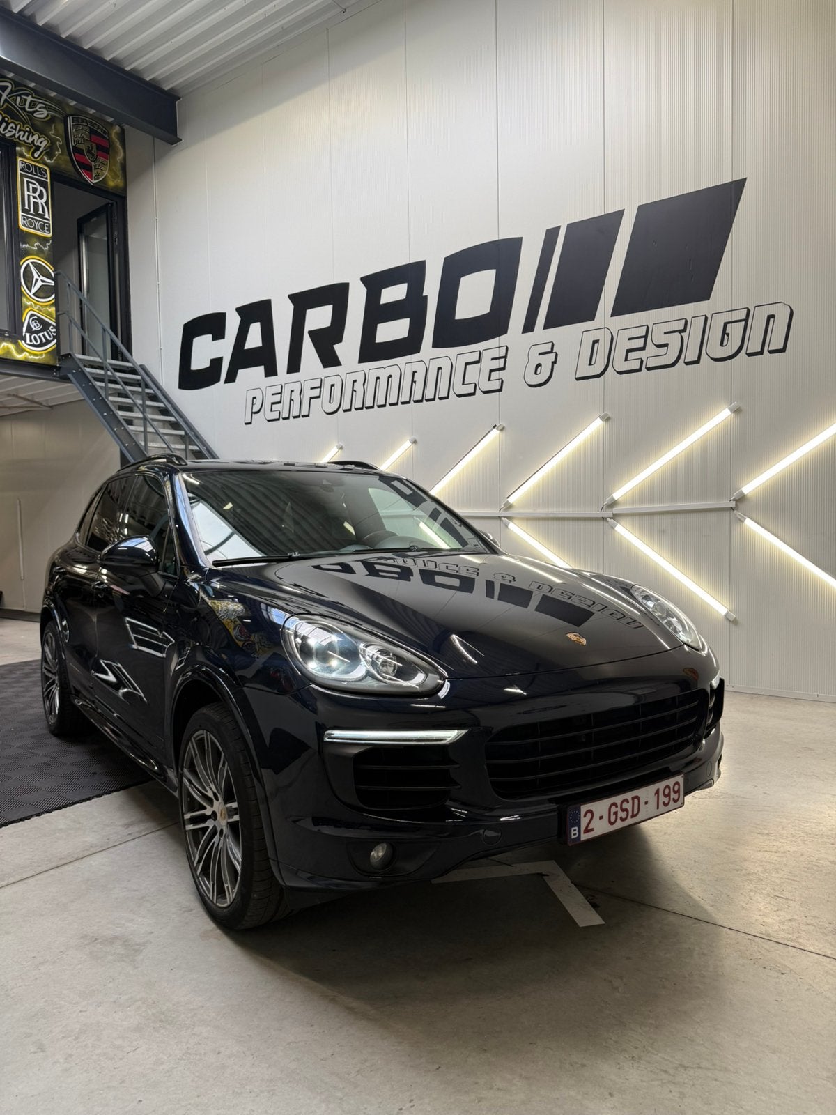 Porsche cayenne 2016 S te koop, Auto's, Automaat, Cayenne, Blauw, Leder