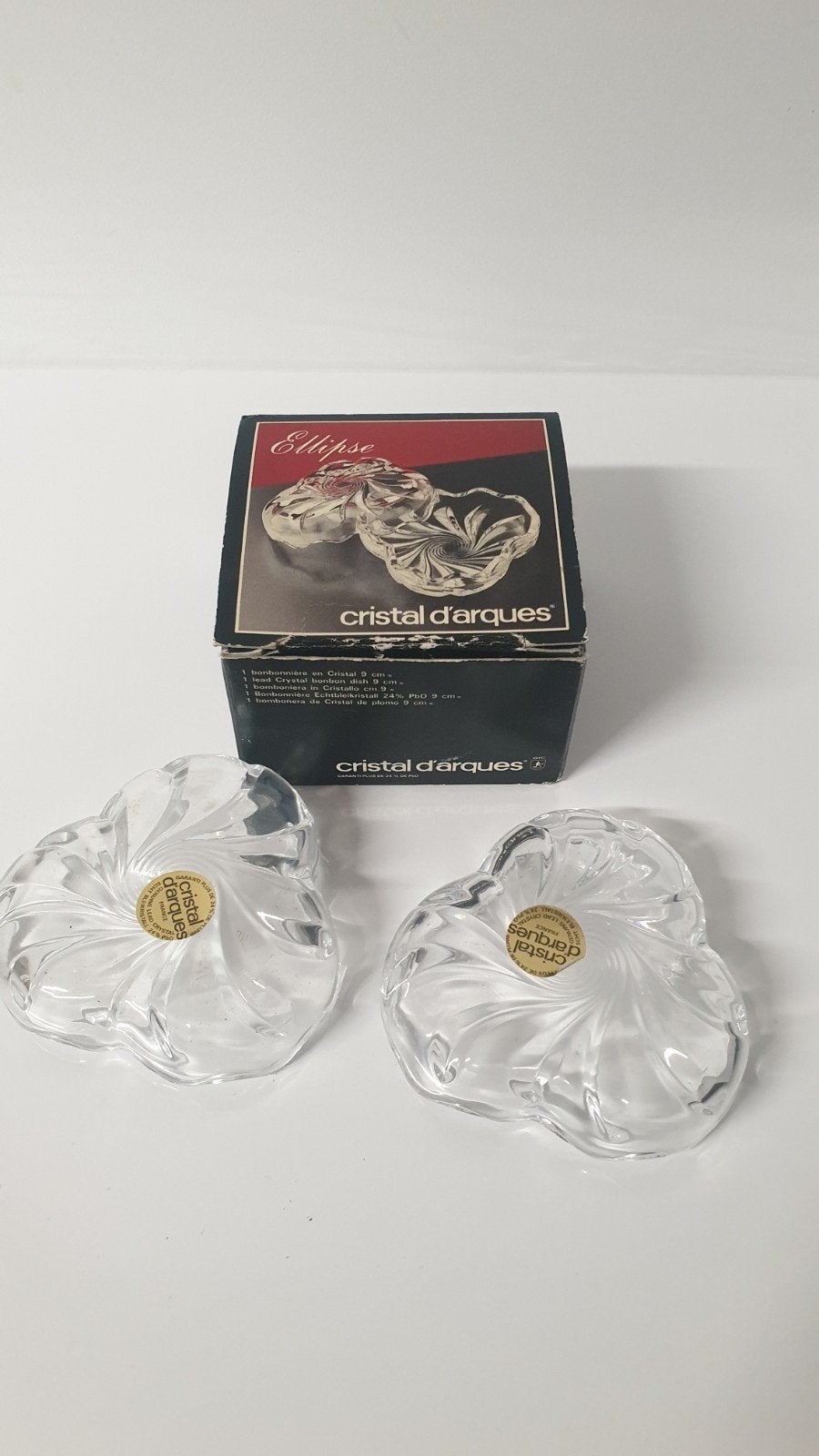 Boîte en cristal Cristal d'Arques, Enlèvement ou Envoi