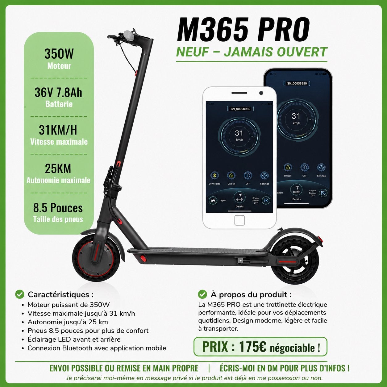 M365 PRO NIEUW NOOIT GEOPEND — 175€ BESPREEKBAAR, Ophalen, Nieuw