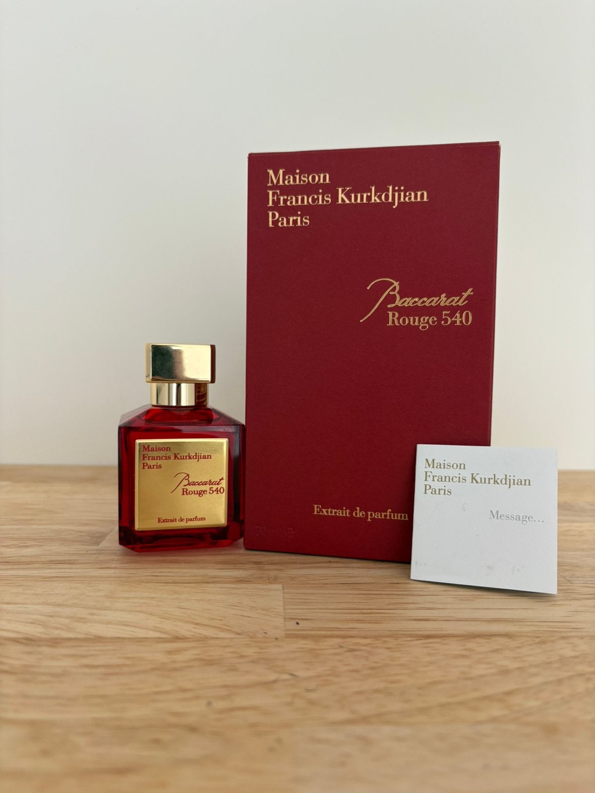 Baccarat rouge 540 - 70 ml, Enlèvement ou Envoi, Comme neuf, Bouteille de parfum, Plein