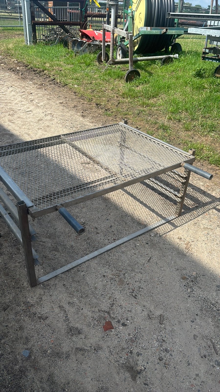 barbecue-inzetrooster rvs, Ophalen, Gebruikt