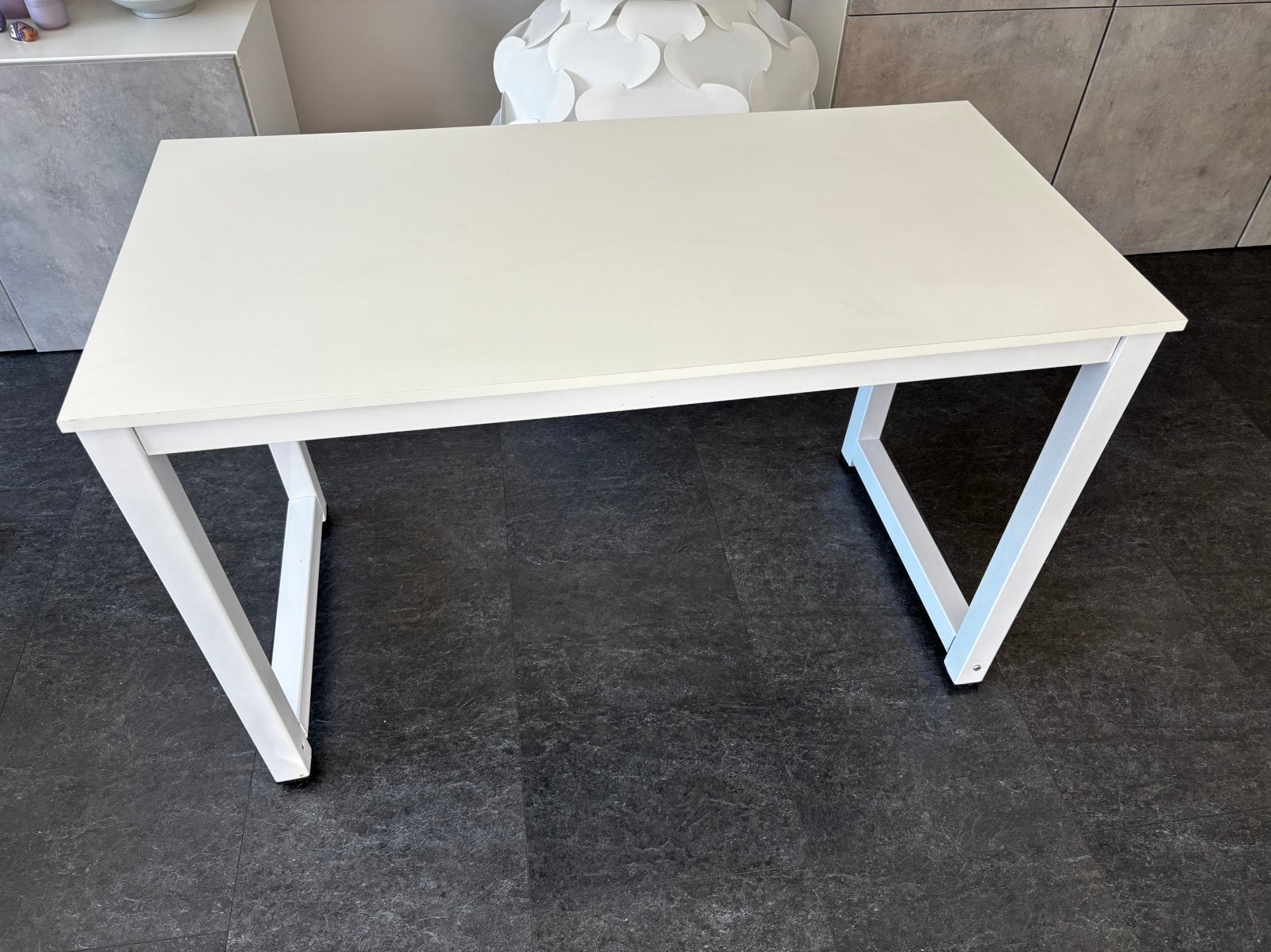 Witte demonteerbare tafel, Huis en Inrichting, Ophalen, Overige materialen, Gebruikt, 100 tot 150 cm
