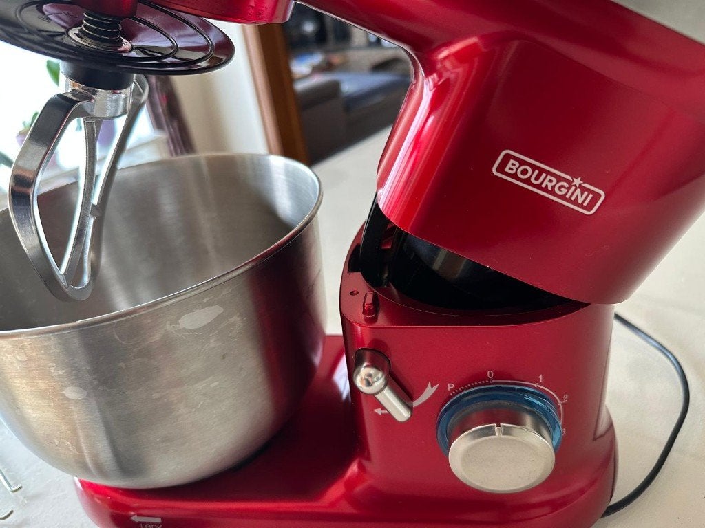 Bourgini Classic Kitchen Chef Keukenmachine Rood, 4 liter of meer, Ophalen, Zo goed als nieuw, 3 snelheden of meer