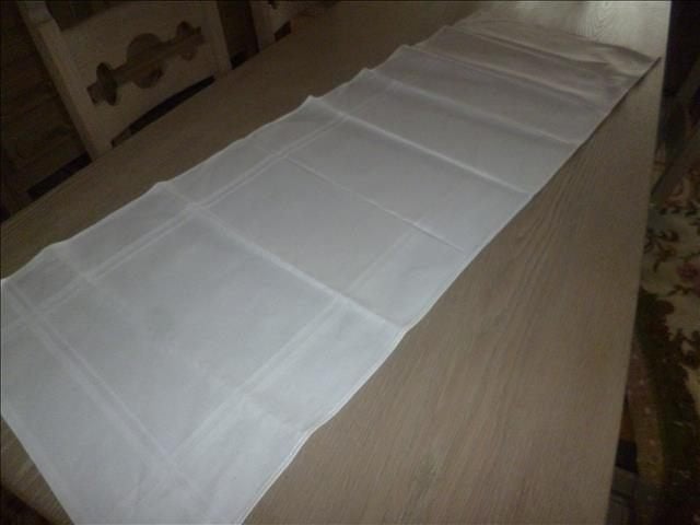 NIEUW witte tafelloper, Huis en Inrichting, Tafelkleden, Ophalen of Verzenden, Nieuw, Rechthoek, Binnen