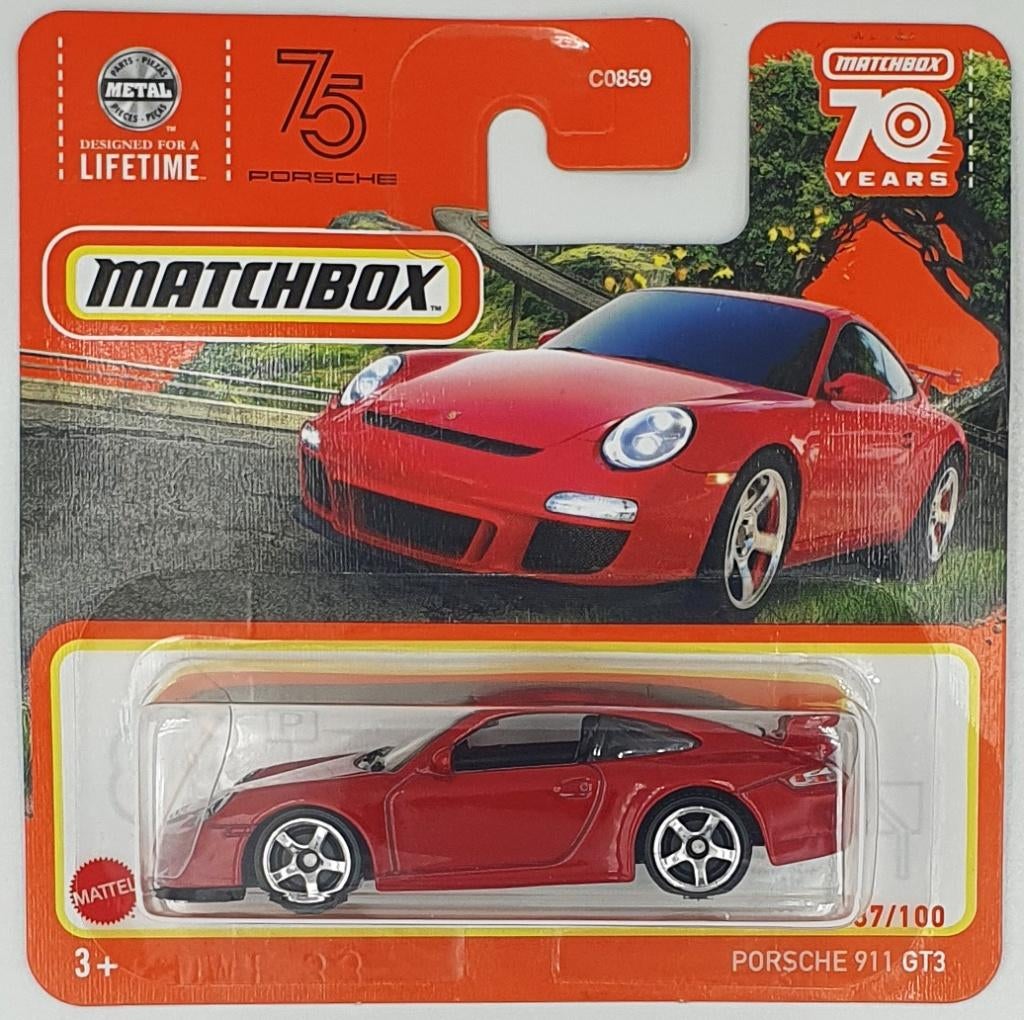 Matchbox - Porsche 911 GT3 - HLC89 - 1:64, Hobby en Vrije tijd, Modelauto's | Overige schalen, 333 Continental Boulevard, El Segundo, CA 90245, United States