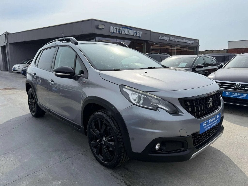 Peugeot 2008 1.2i 110PK GT-LINE PANO-DAK LEDER CARPLAY ALU L, Autos, Cuir, Argent ou Gris, Euro 6, Entreprise