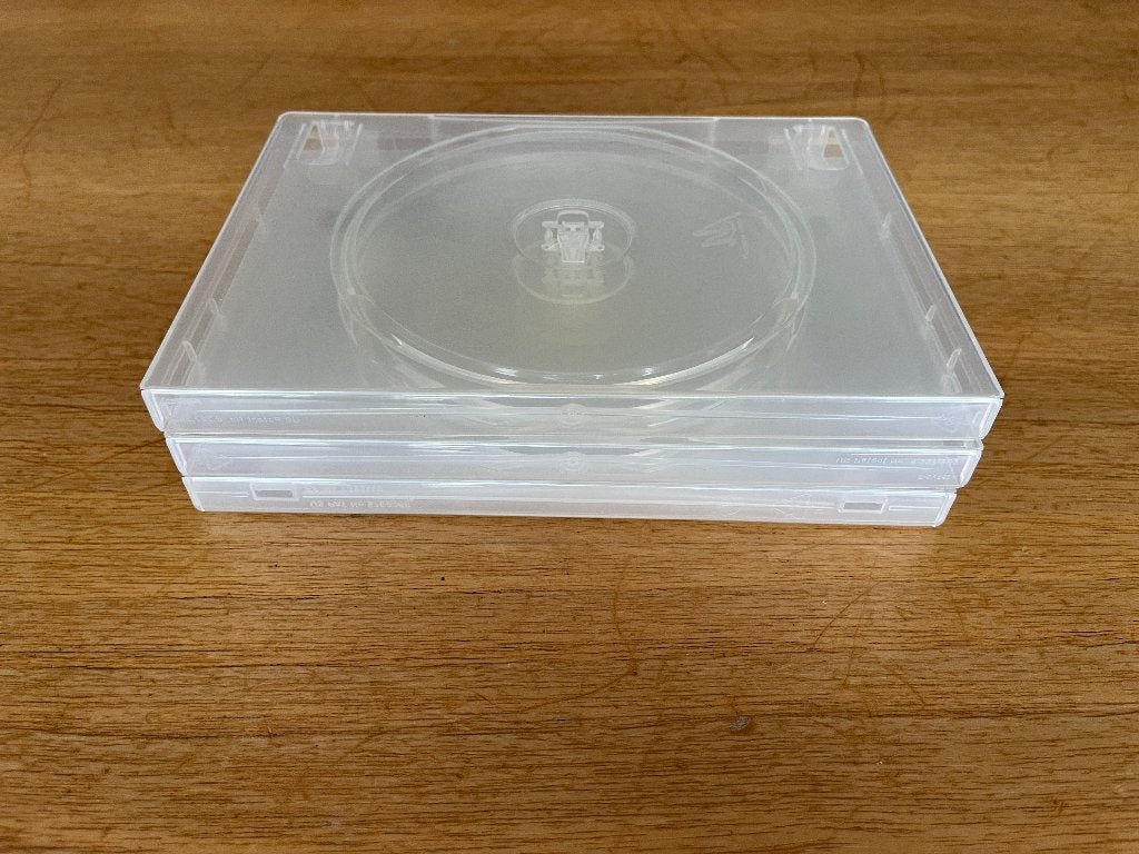 Lege DVD boxen voor 2 DVD's/CD's, 3 stuks, Ophalen of Verzenden, Zo goed als nieuw