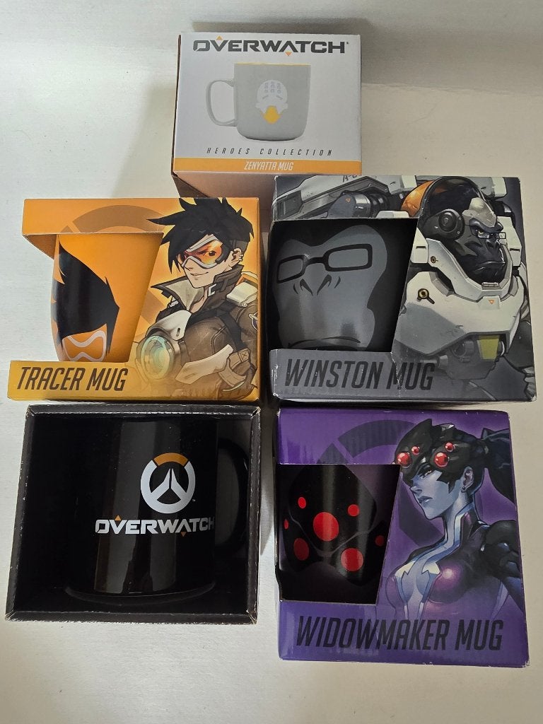 OVERWATCH - Set van 5 MOKKEN, Ophalen of Verzenden, Zo goed als nieuw