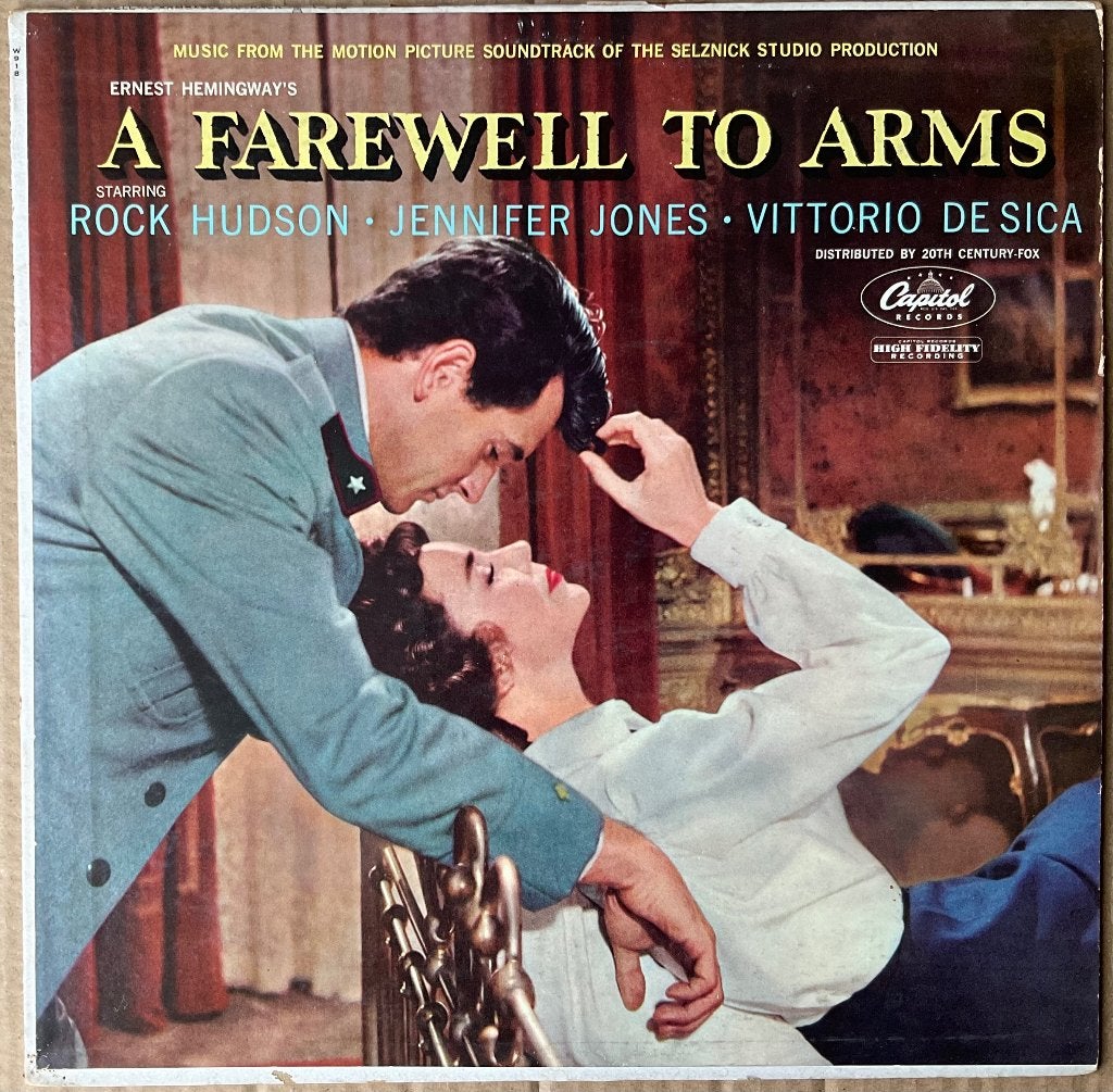 A farewell to arms "Vinyl" U.S.A. Soundtrack 1957, Cd's en Dvd's, Gebruikt, Verzenden, Voor 1960, Inclusief binnenhoes