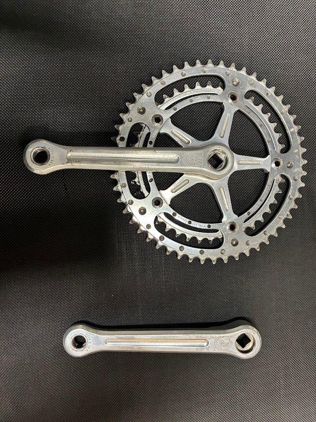 Campagnolo Nuovo Record Strada crank 170mm (1972), Fietsen en Brommers, Crankstel of Pedalen, Gebruikt, Campagnolo, Ophalen of Verzenden