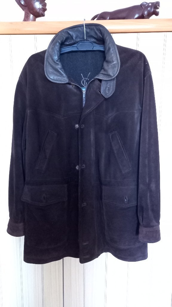HERENJAS IN DAIM, Kleding | Heren, Jassen | Winter, Ophalen, Andere, Bruin, Maat 48/50 (M)