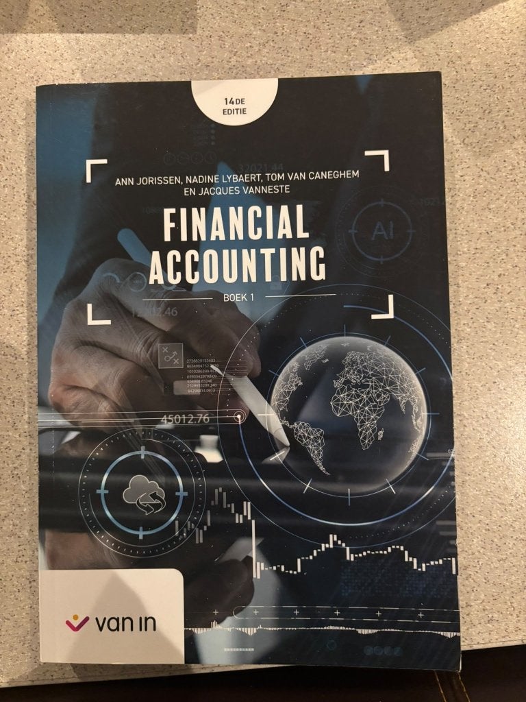 Financial accounting - boek 1 14de editie, Boeken, Hoger Onderwijs, Ophalen of Verzenden, Zo goed als nieuw, Van In