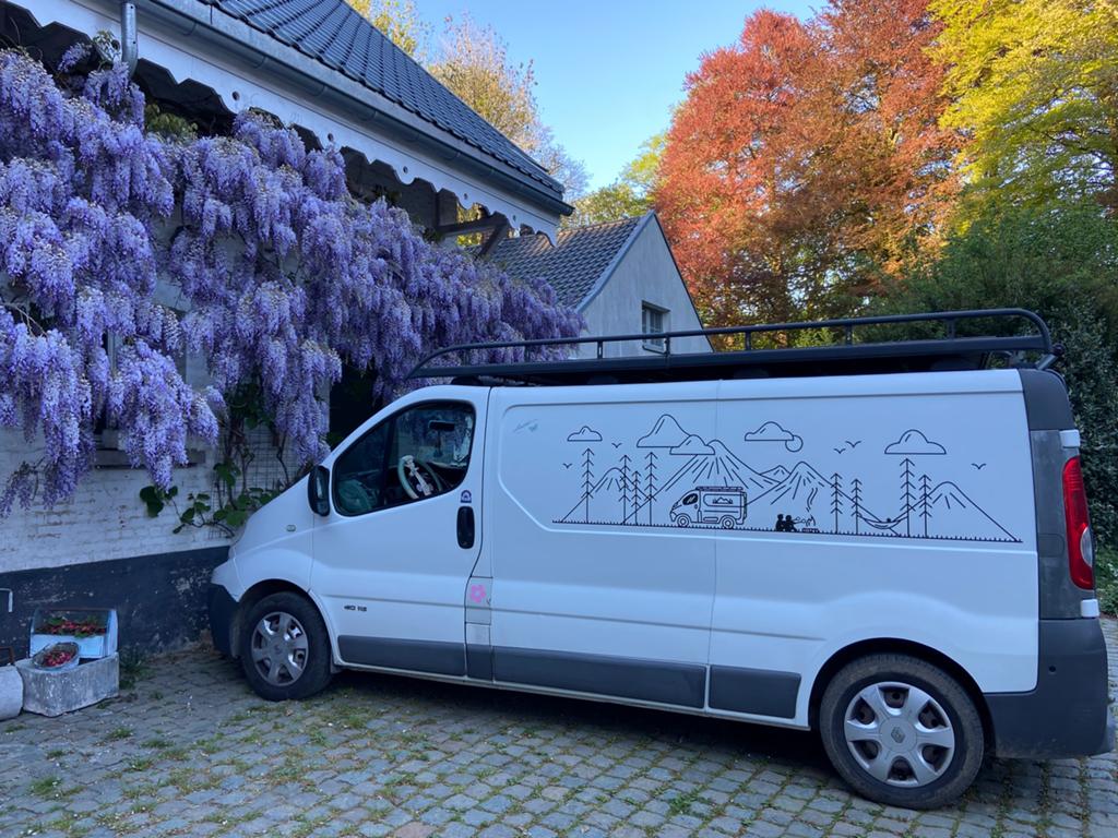 Renault traffic campervan te koop, Auto's, Renault, Euro 5, Stof, Wit, Particulier