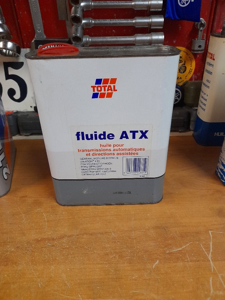 ancien bidon huile vide total fluide atx, Enlèvement ou Envoi, Utilisé, Autres types