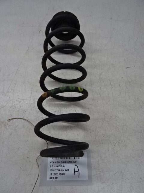 RESSORT DE SUSPENSION ARRIERE Volkswagen Polo V (6R), Volkswagen, Volkswagen AG, Utilisé, Kundenbetreuung@volkswagen.de