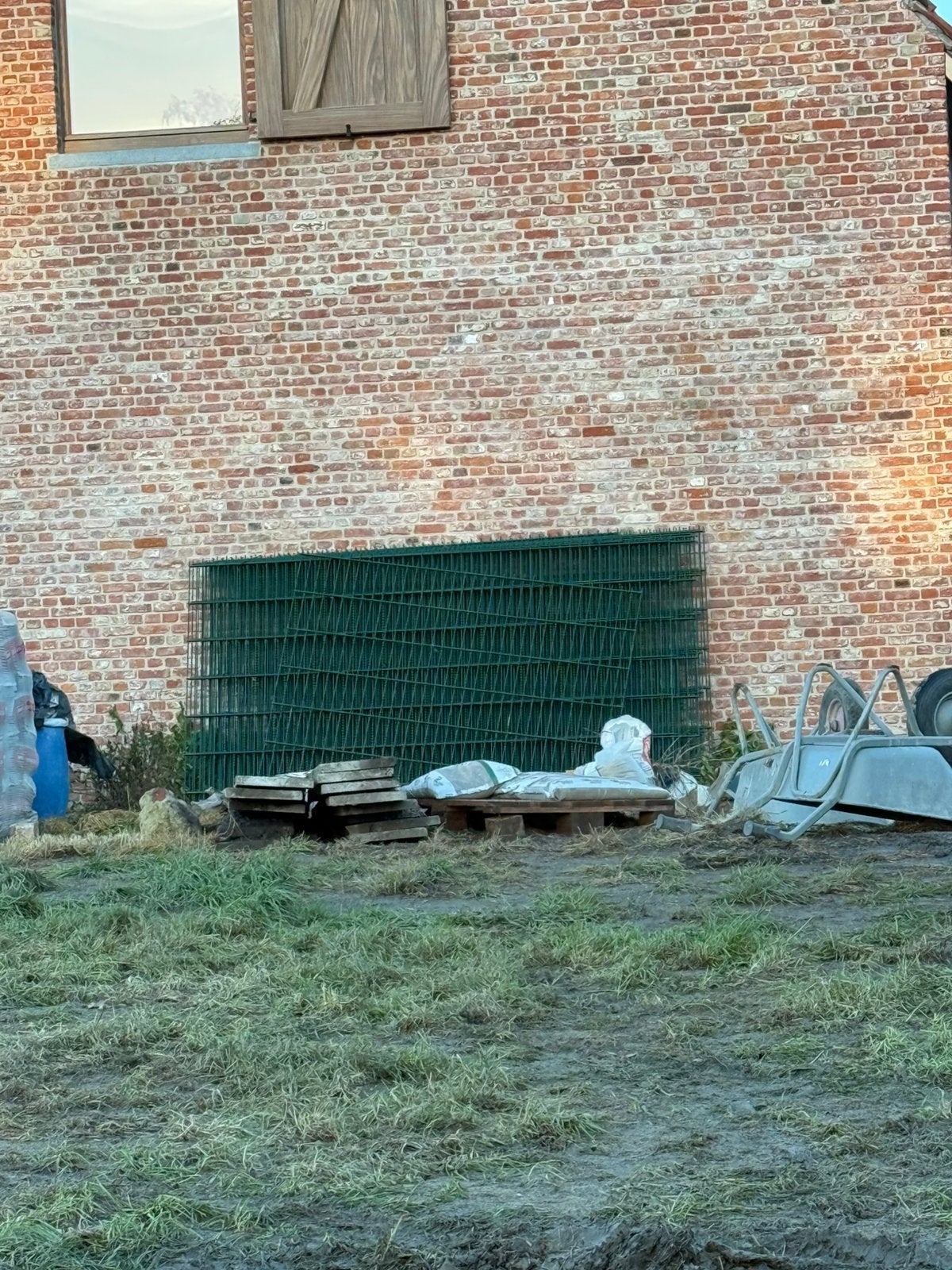 Gecoated tuinhekkens, Tuin en Terras, Ophalen, Zo goed als nieuw