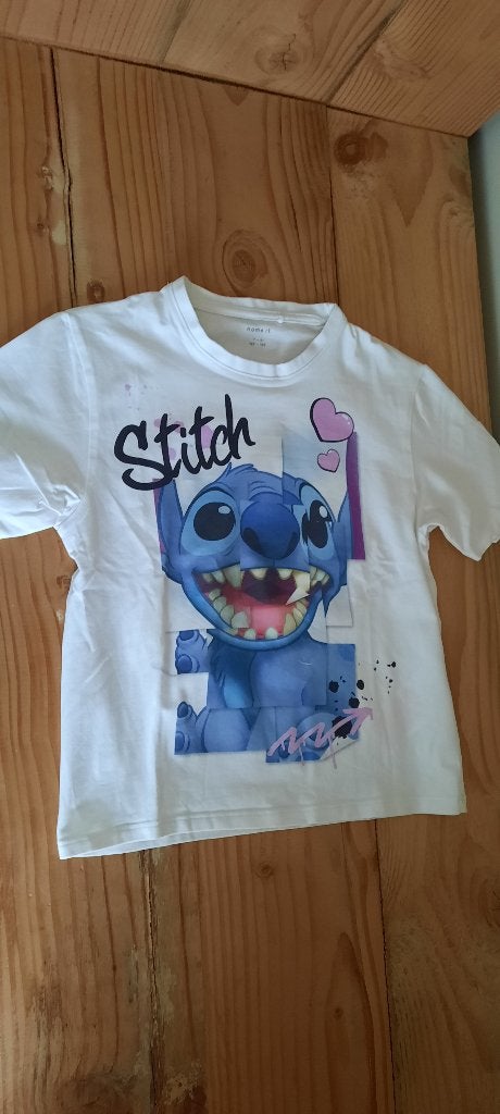 Mooi t-shirt Stitch Name it maat 122/128, Kinderen en Baby's, Kinderkleding | Maat 122, NAME IT., Meisje, Ophalen of Verzenden