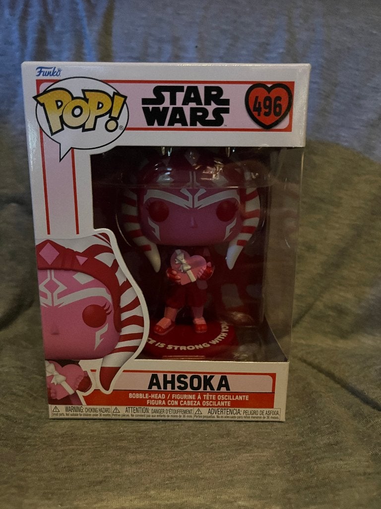 23. Funko Pop! Star Wars - Ahsoka Valentine's Day, Verzamelen, Ophalen of Verzenden, Zo goed als nieuw, Beeldje of Buste