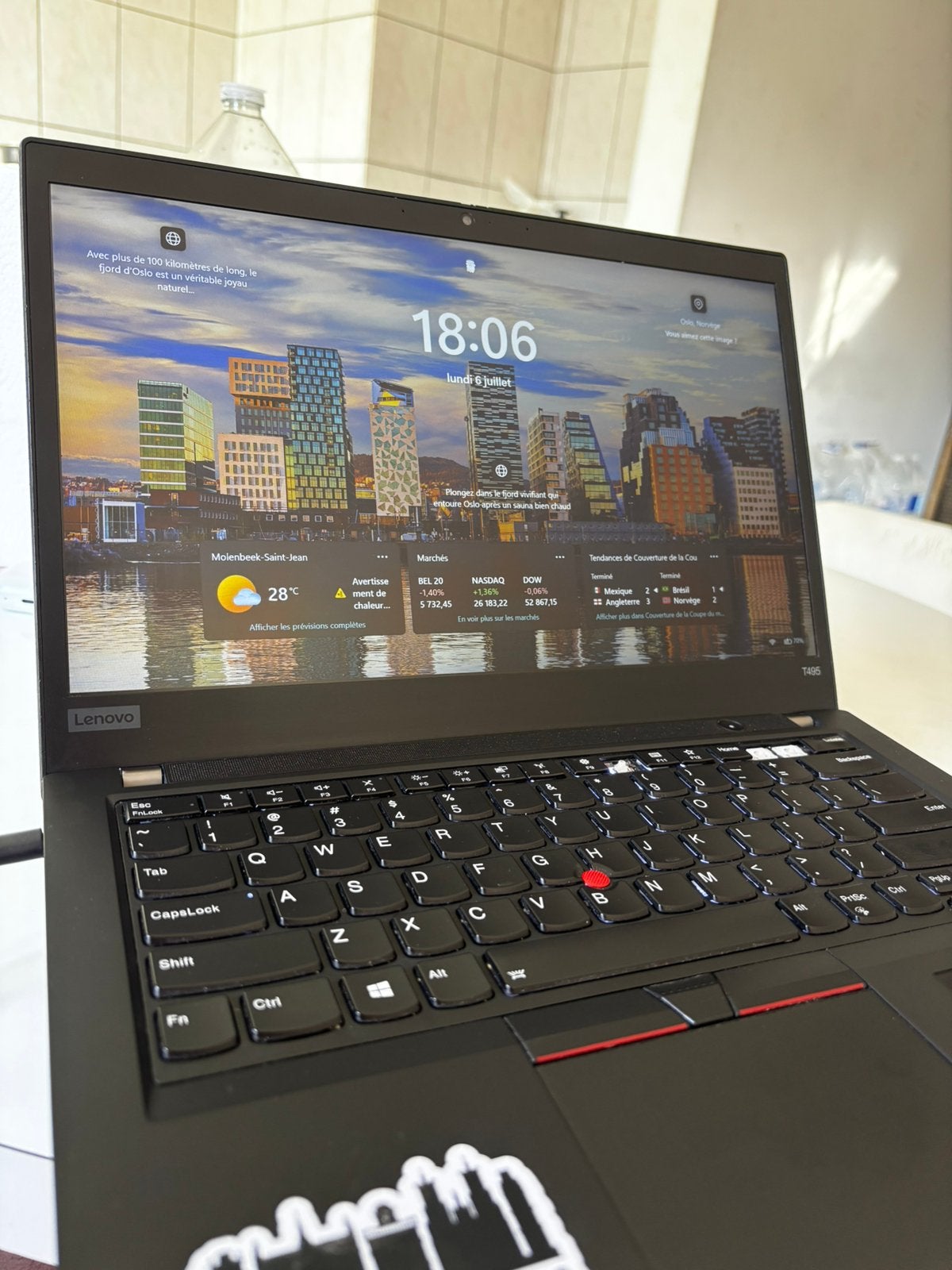 Lenovo ThinkPad T495, Computers en Software, Windows Laptops, Ophalen, Gebruikt, Qwerty, 3 tot 4 Ghz