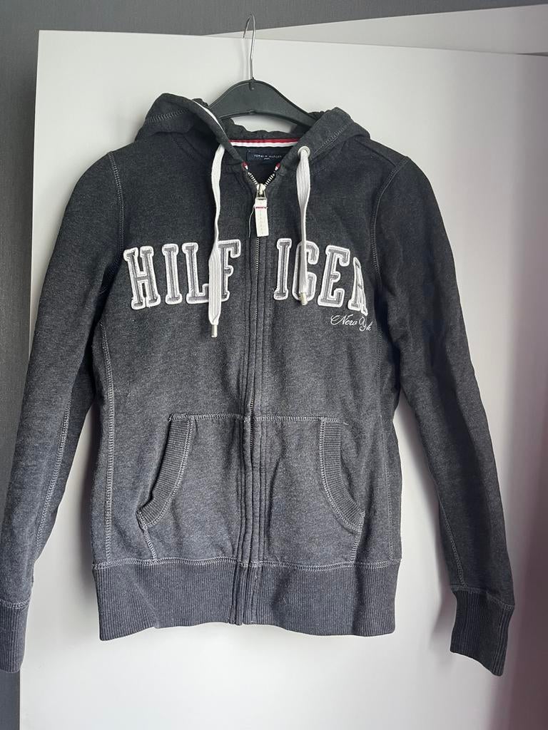 Hoodie Tommy Hilfiger, Kleding | Dames, Truien en Vesten, Ophalen of Verzenden, Gedragen, Maat 38/40 (M), Grijs
