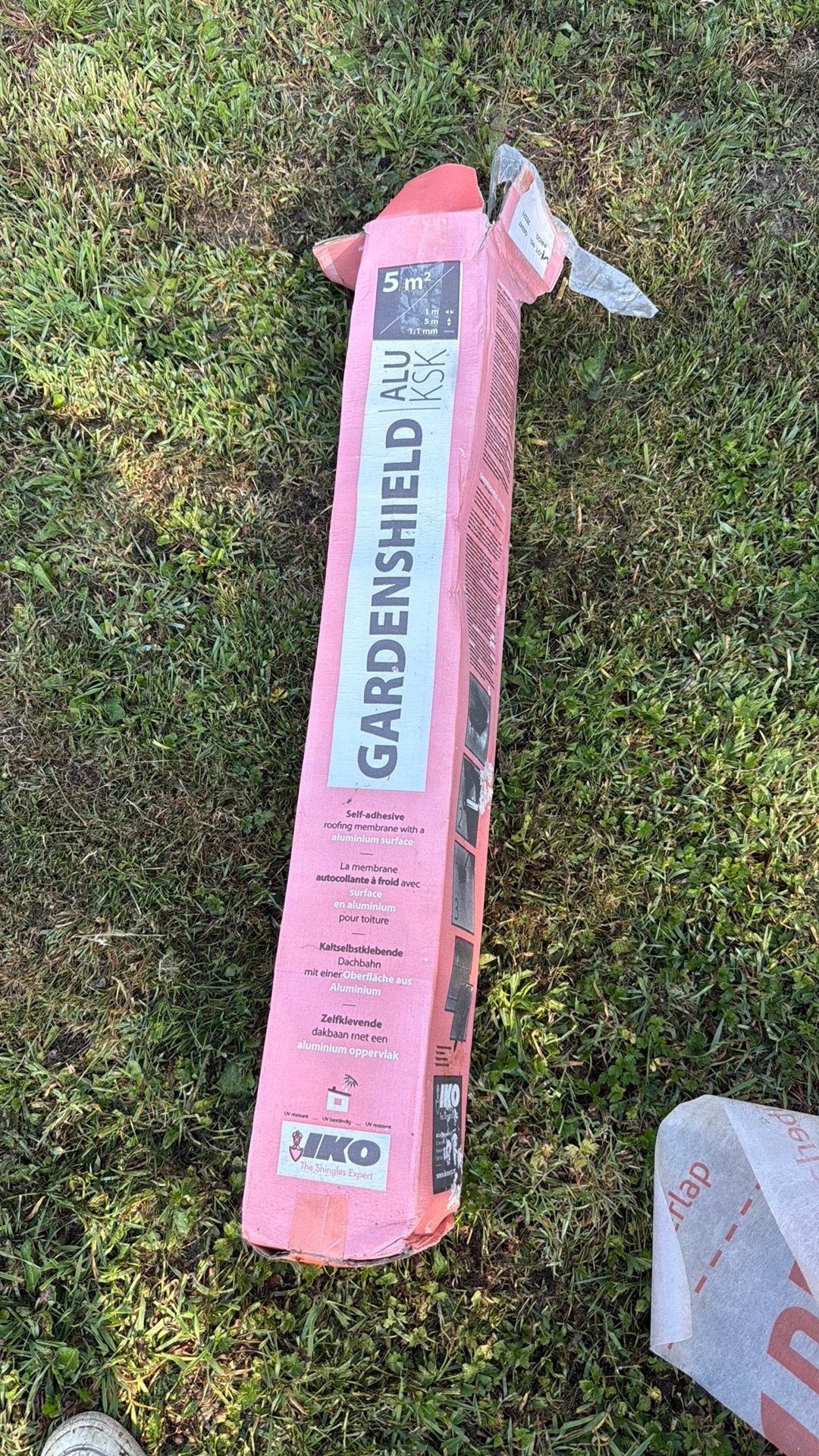 Zelfklevende roofing met aluminium oppervlak, Enlèvement, Comme neuf