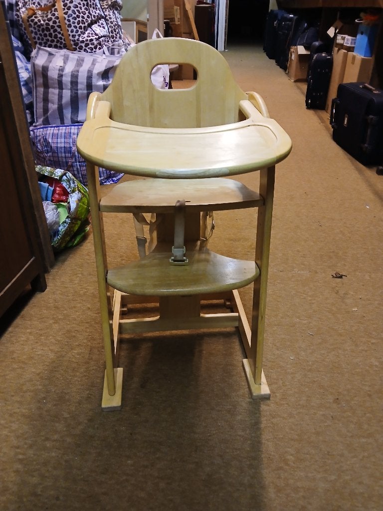 Chaise haute évolutive en bois, Enlèvement, Comme neuf