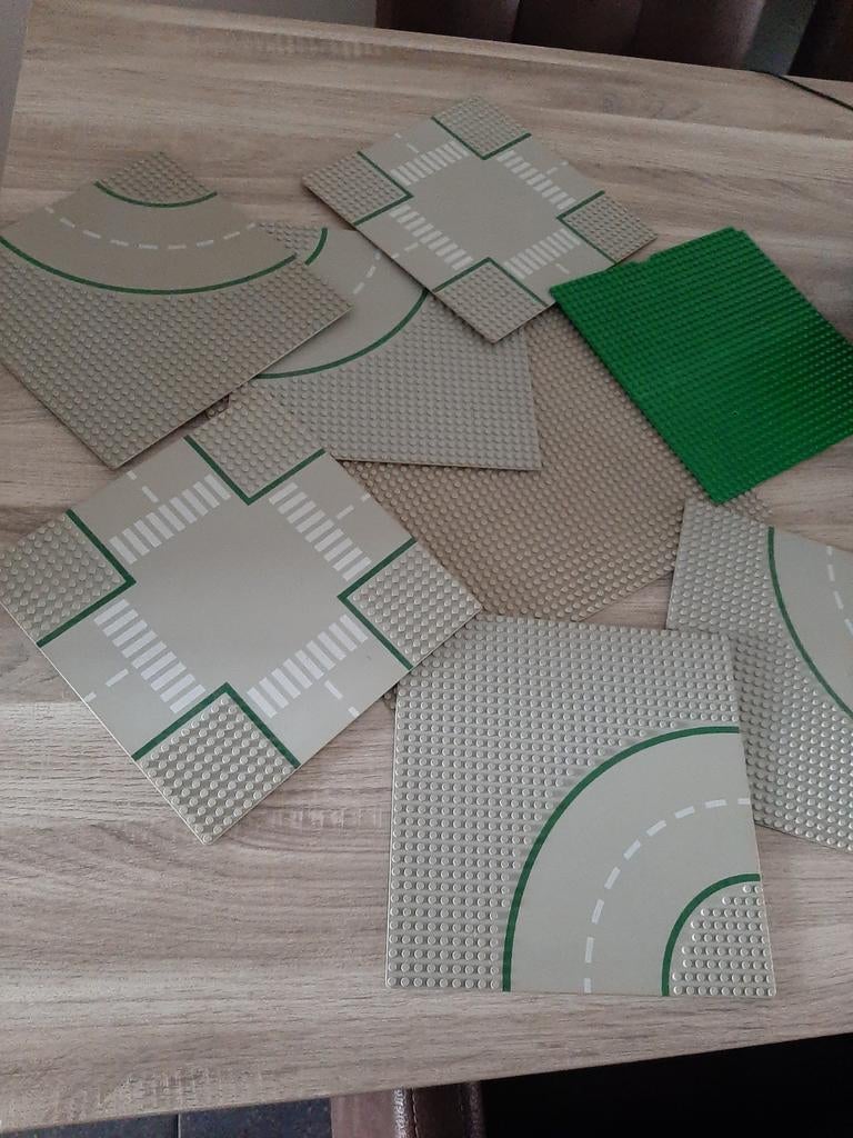 Oude lego bouw en rij platen 8 stuks, Ophalen of Verzenden, Lego