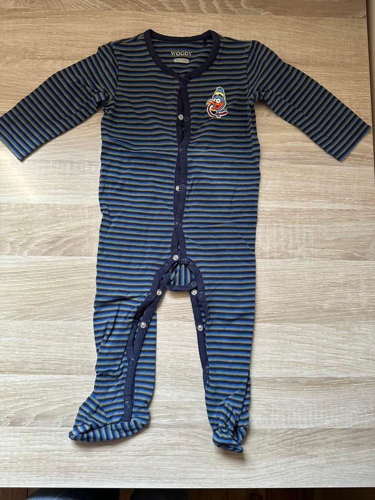 WOODY pyjama’s kruippakjes 9 maanden maat 74, Kinderen en Baby's, Babykleding | Maat 74, Ophalen, Zo goed als nieuw, Jongetje of Meisje