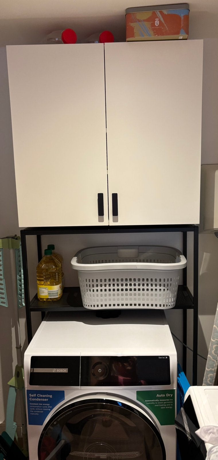 Wasmachine/droogkast kast, Ophalen, Zo goed als nieuw