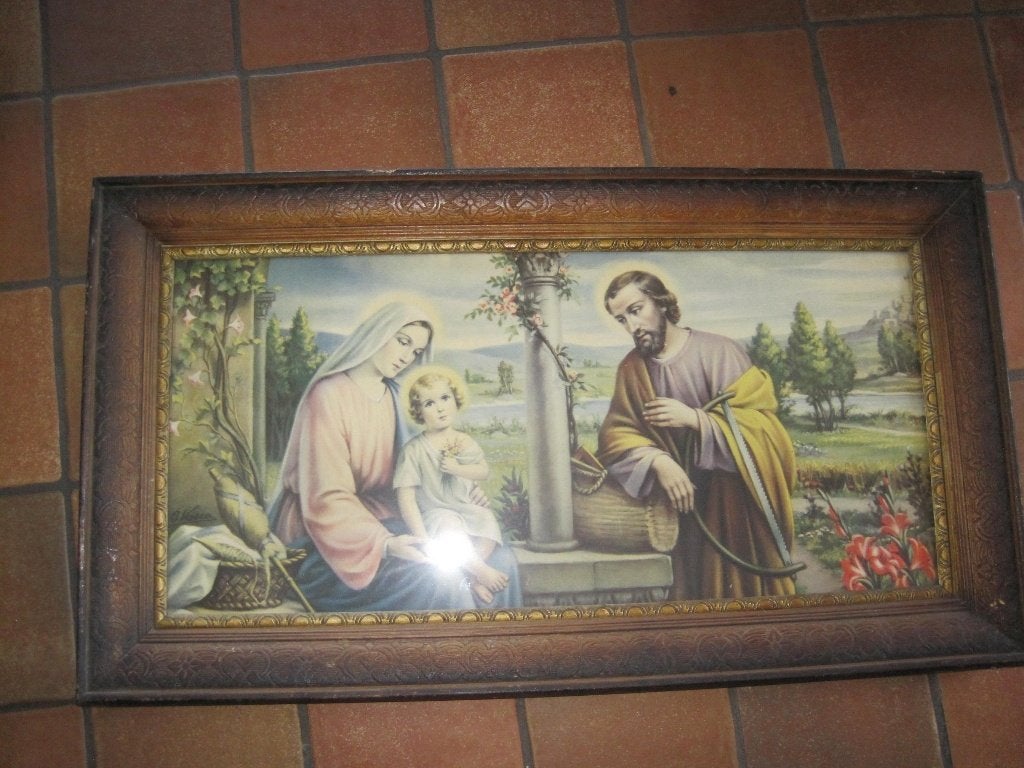 4 heilige kaders 2 grote en 2 iets kleiner, Antiek en Kunst, Ophalen