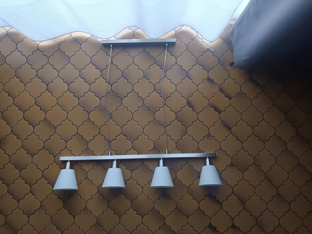 Luminaire Wofi pour 4ampoules E14, Zo goed als nieuw, Glas, Classique