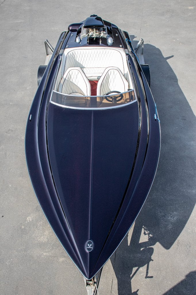 Speedboot leekcraft aristocrat 21ft Little Dragon 1972 V8, Watersport en Boten, Ophalen, Overige merken, Composieten, Elektrische start