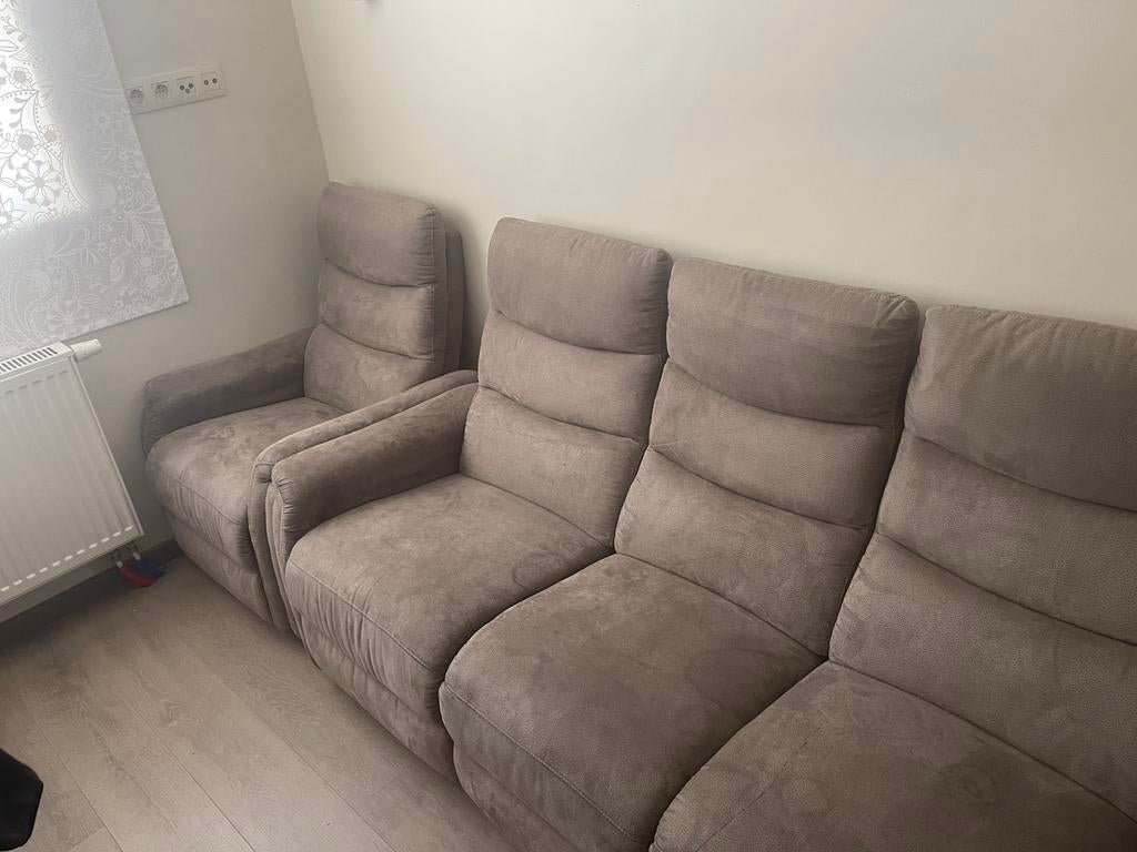 Zetel 3 + 1, Huis en Inrichting, Zetels | Complete zithoeken, Ophalen, Zo goed als nieuw