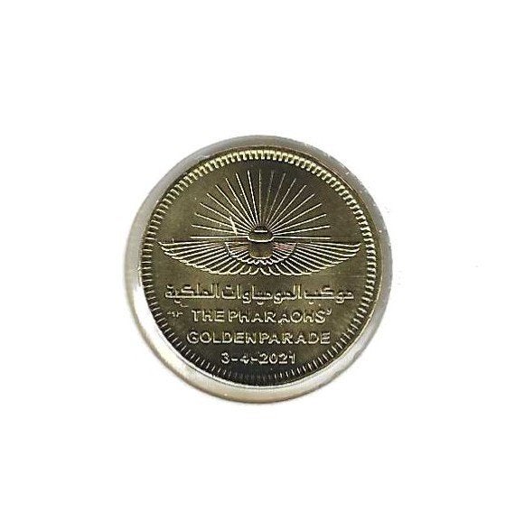 Egypte, 50 Piastres AH1442(2021), Pharaoh's Golden Parade., Timbres & Monnaies, Enlèvement ou Envoi, Égypte, Monnaie en vrac