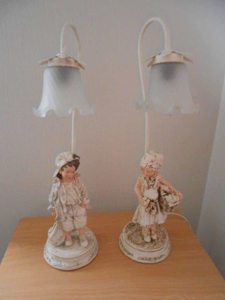 2 staande nachtlampen koppeltje samen = 40 euro, Zo goed als nieuw, Landelijk, Ophalen, Beige