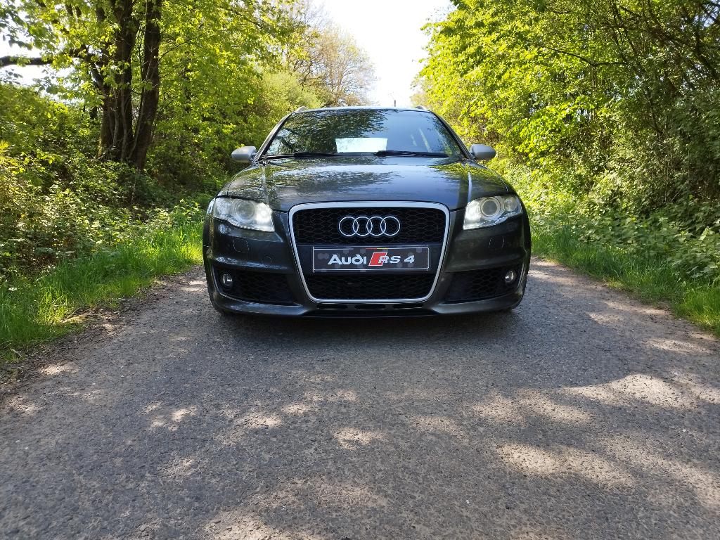 AUDI RS4 B7 DAYTONA GRIJS, Auto's, Bluetooth, 1780 kg, 4200 cc, Leder
