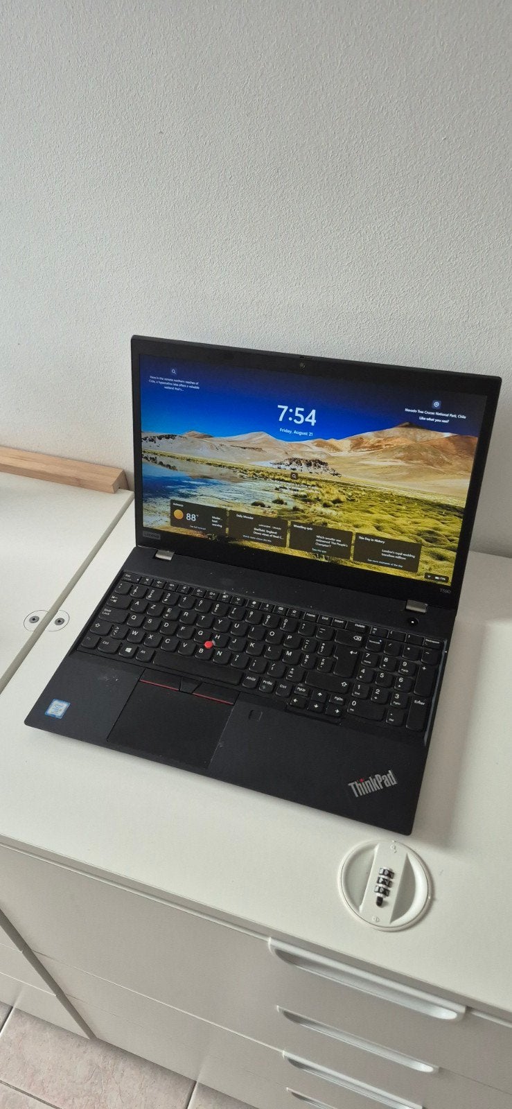 lenovo t590, Informatique & Logiciels, 8 GB, 16 pouces, Comme neuf, Enlèvement