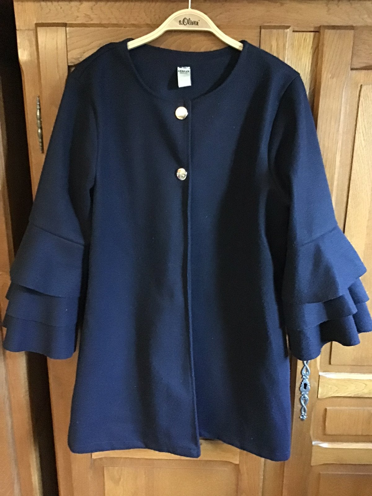 Blauwe jas, Kleding | Dames, Ophalen of Verzenden, Zo goed als nieuw, Maat 38/40 (M)