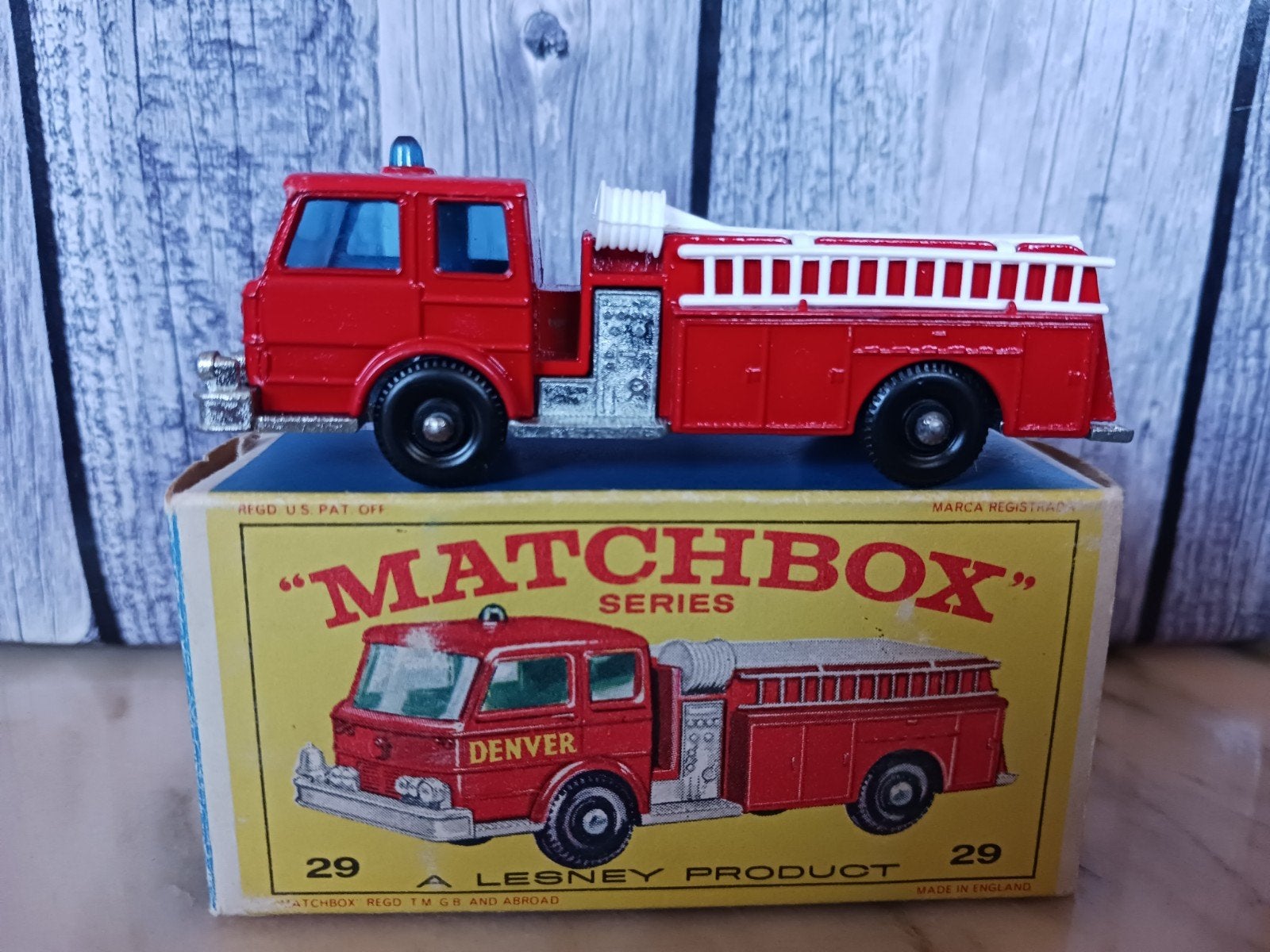 Matchbox Lesney  29 c  Fire Pumper Truck, Enlèvement ou Envoi, Matchbox