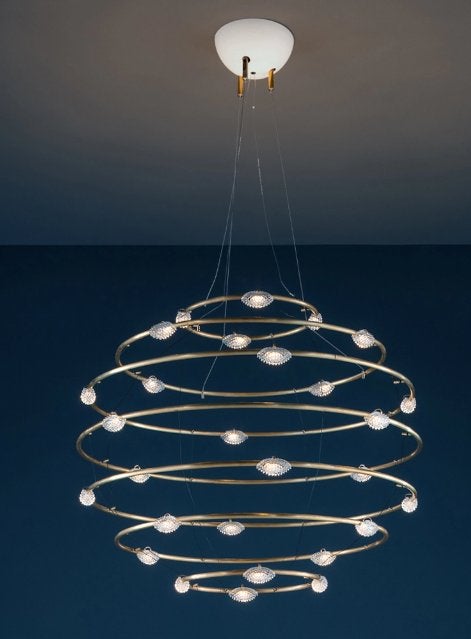 Catellani&Smith - Petits Bijoux - Lustre - 28x1 - LED, Maison & Meubles, Lampes | Suspensions, Neuf, 50 à 75 cm, Métal, Enlèvement ou Envoi