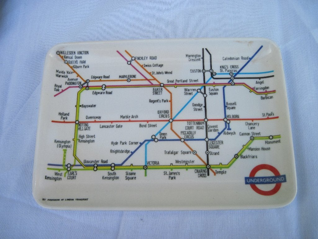 Underground - London, Pop-Art, Jaren 60 - Schaaltje., Antiek en Kunst, Kunst | Overige Kunst, Ophalen of Verzenden