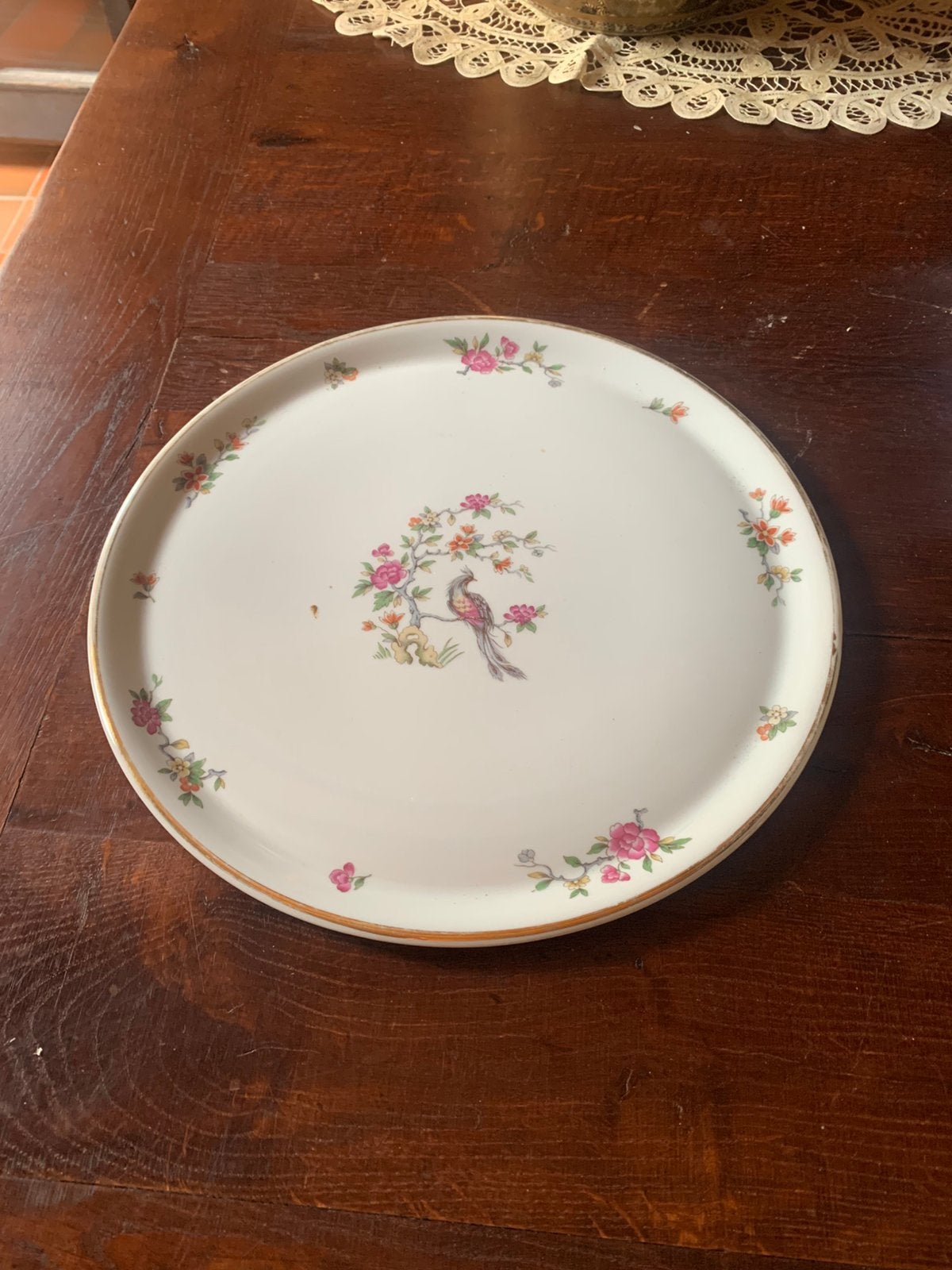 Grote porseleinen schaal van Limoges, Ophalen