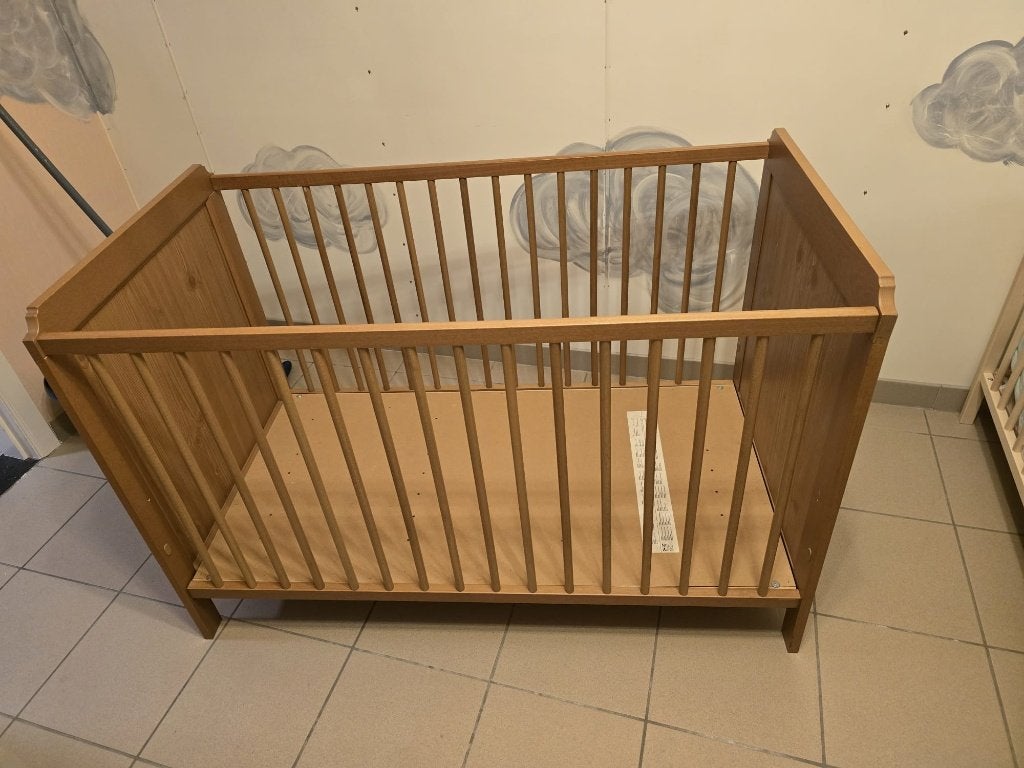 Gratis houten bed, Huis en Inrichting, Ophalen, Gebruikt, Hout, Overige kleuren