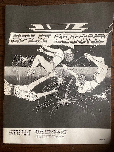 STERN SPLIT SECOND MANUAL + SCHEMATICS, Verzamelen, Automaten | Flipperkasten, Elektronisch, Stern, Ophalen of Verzenden, Zo goed als nieuw