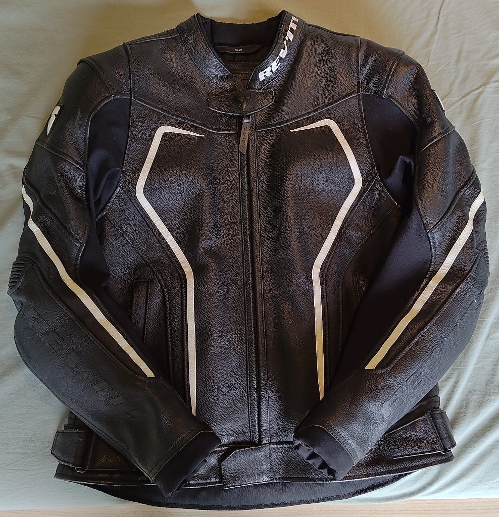 Rev’it! Vertex GT motorjas – Leder Maat 52 – Praktisch nieuw, Ophalen, Heren, REV’IT! (Revit), Jas | leer