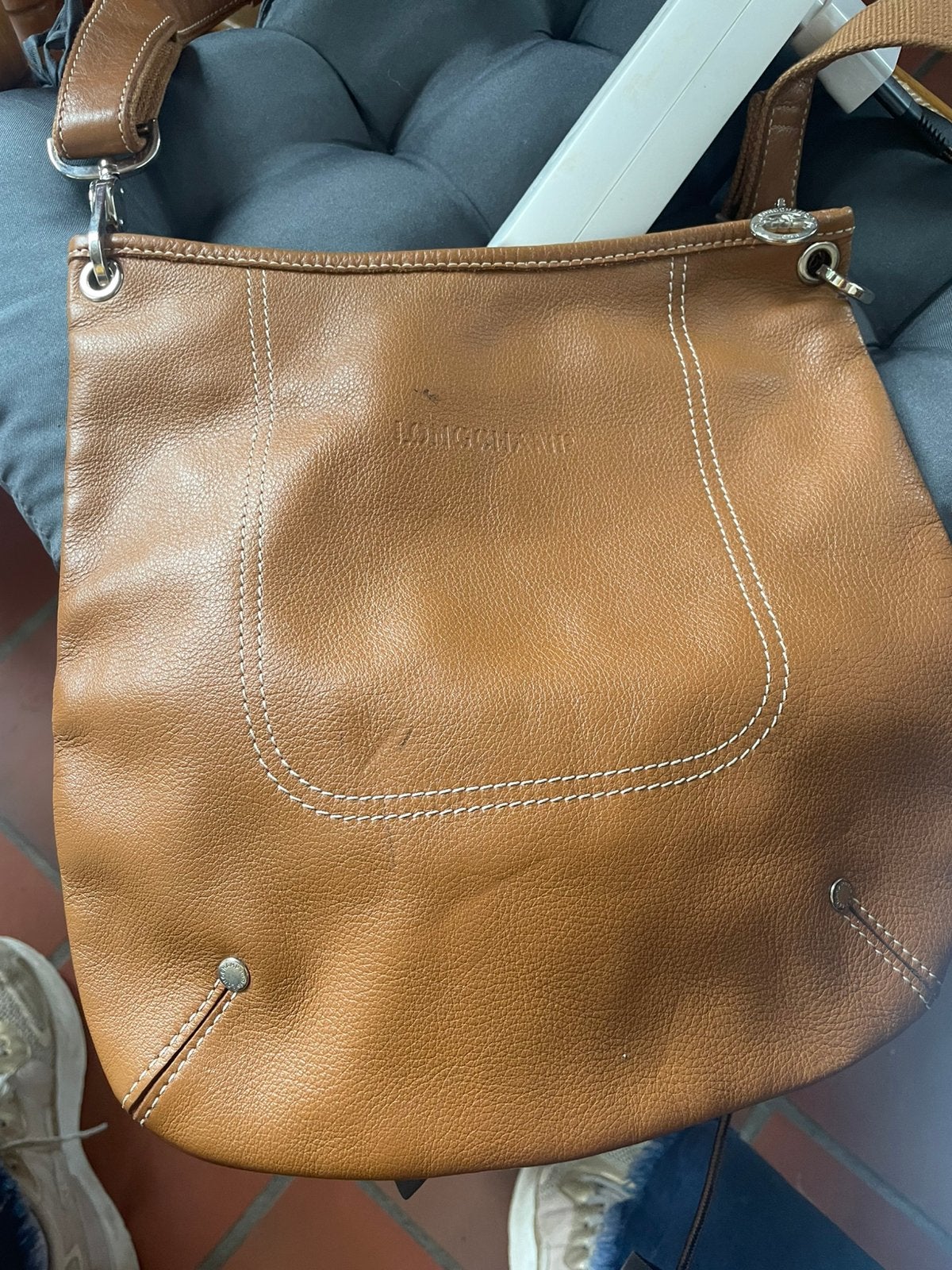 Sac longchamp cuir, Enlèvement, Comme neuf, Cuir
