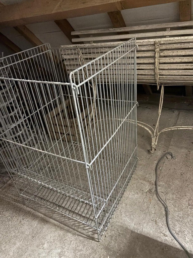 Ancienne poubelle à pommes de terre 100 kg, Enlèvement, Utilisé
